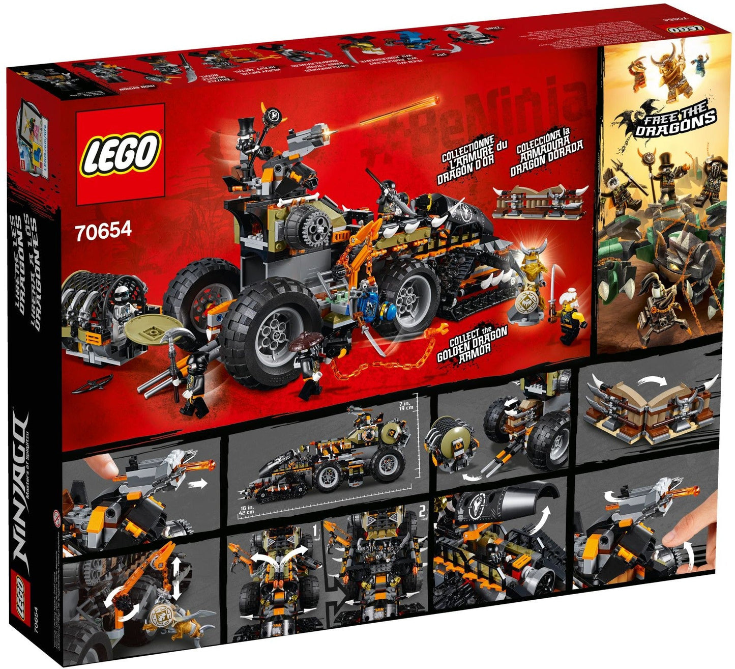 LEGO 70654 Dieselnaut Tank - NINJAGO Dragon Hunters Set