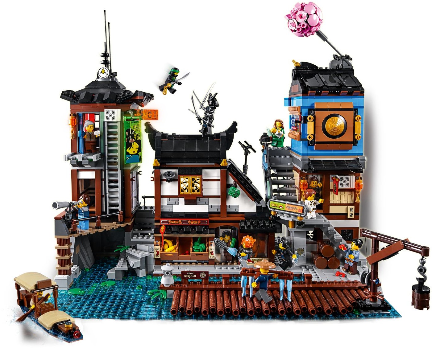 LEGO 70657 NINJAGO City Docks: Ninja Market & Dojo Set