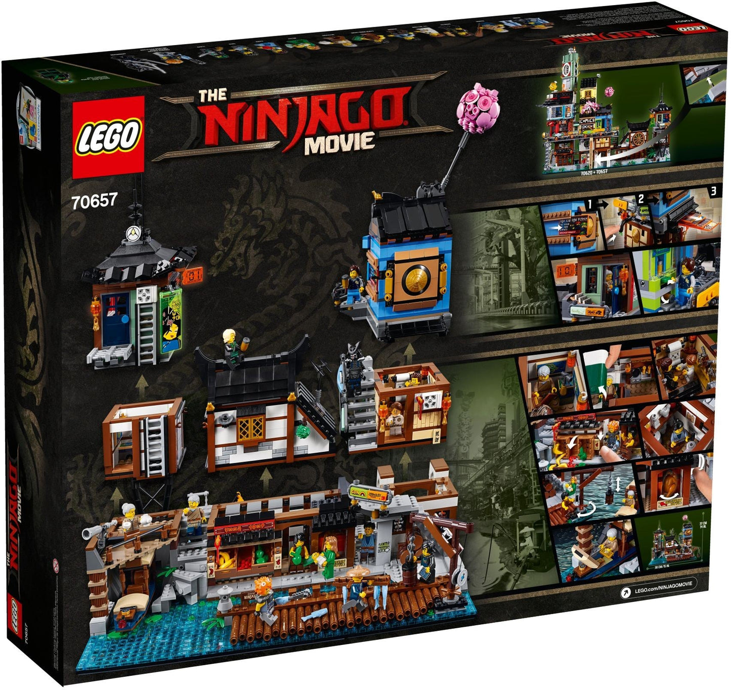 LEGO 70657 NINJAGO City Docks: Ninja Market & Dojo Set