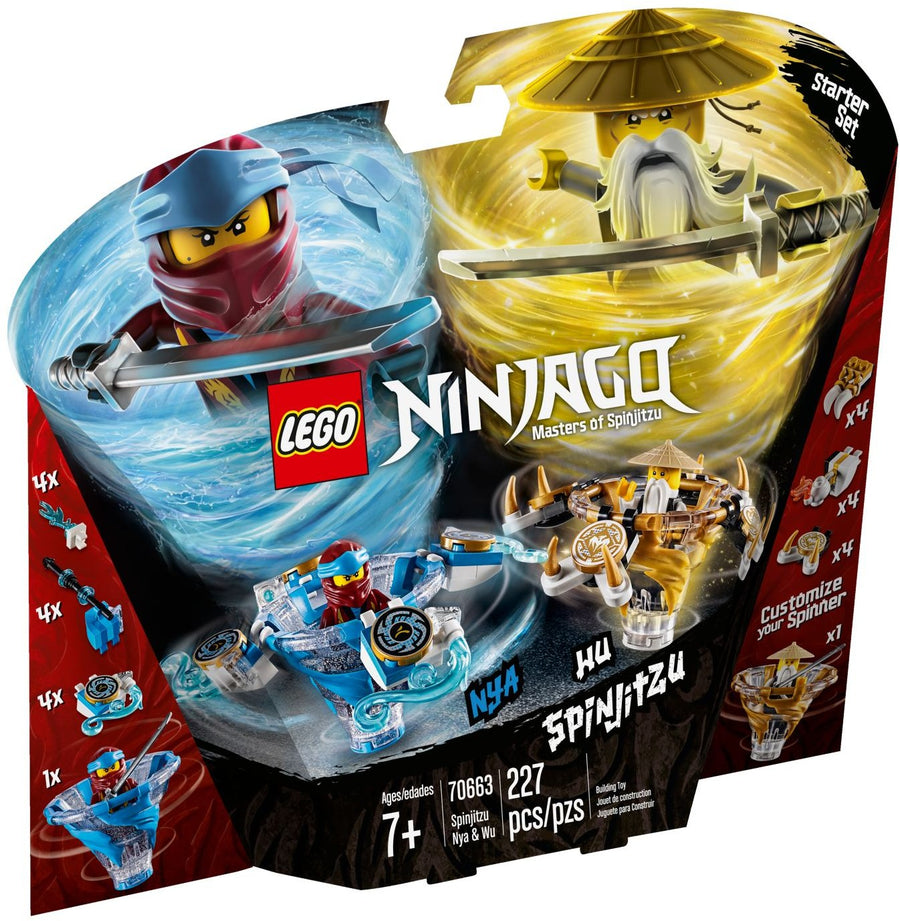 LEGO 70663 Spinjitzu Nya & Wu Ninja Spinner Toys - SuperSaverAU - view 1