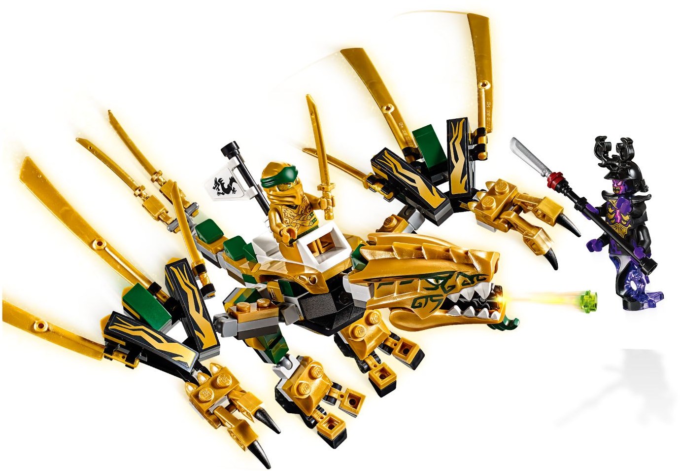 LEGO 70666 Golden Dragon: Lloyd's Final Battle - SuperSaverAU - view 2