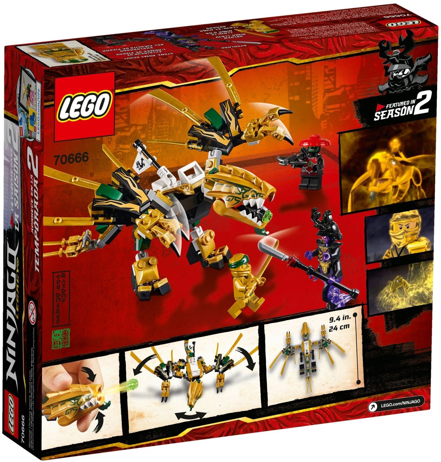 LEGO 70666 Golden Dragon: Lloyd's Final Battle - SuperSaverAU - view 4