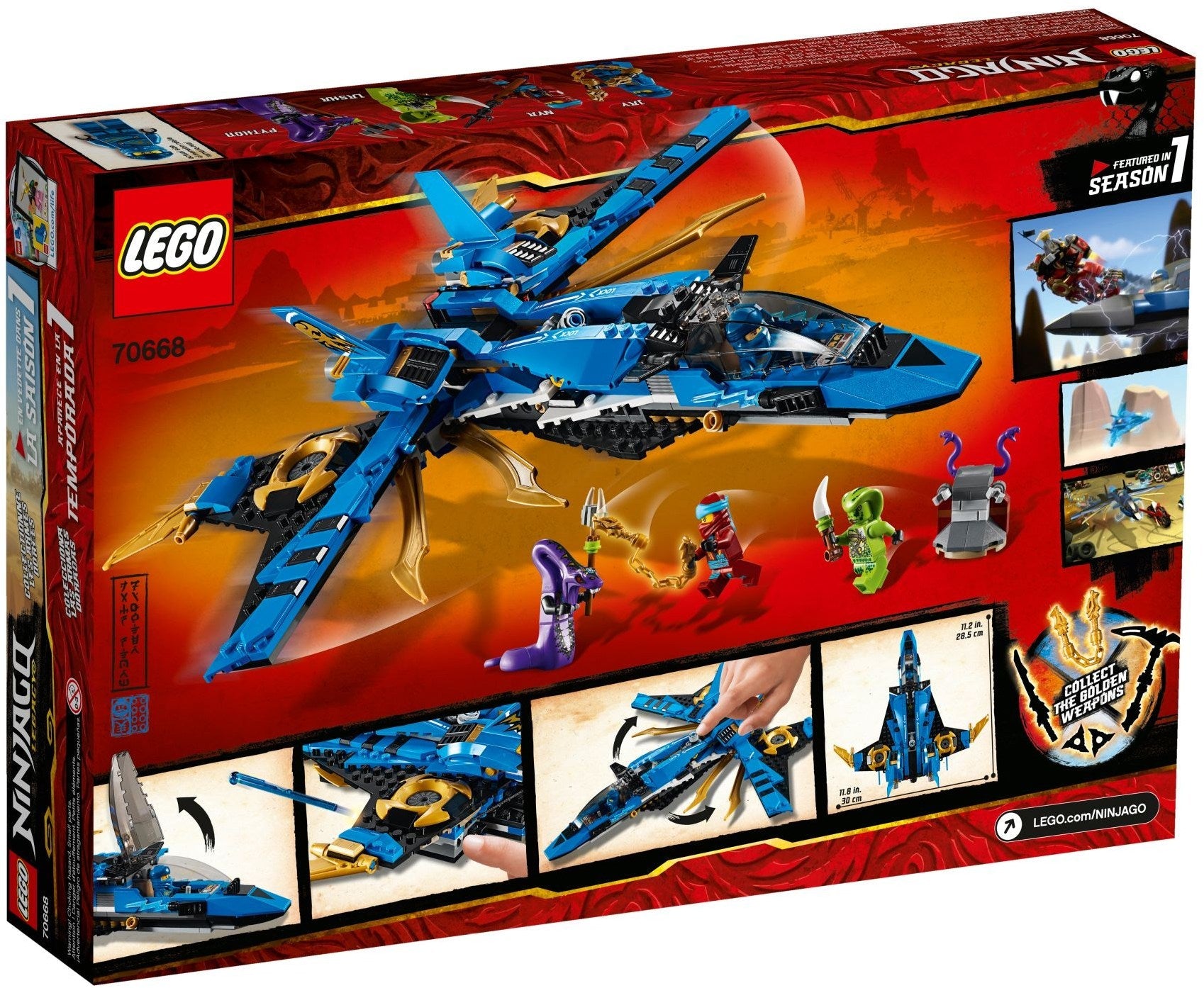 LEGO 70668 Jay's Storm Fighter Ninja Jet Plane - SuperSaverAU - view 4
