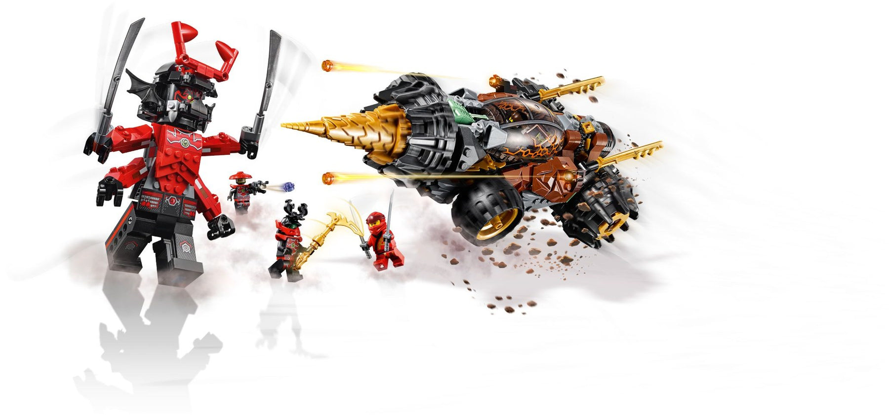 LEGO 70669 Cole's Earth Driller - NINJAGO Drill Toy with Giant Stone Warrior - SuperSaverAU - view 2