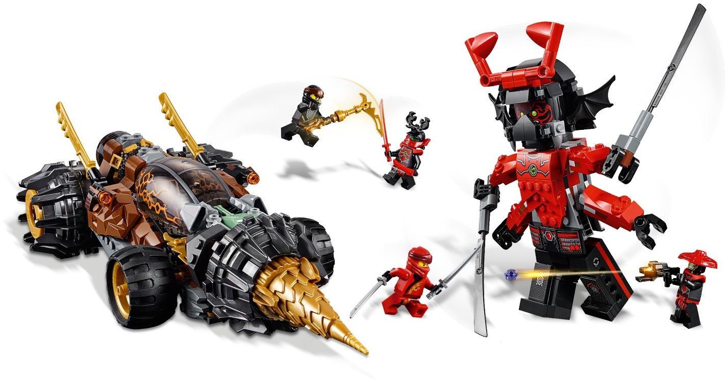 LEGO 70669 Cole's Earth Driller - NINJAGO Drill Toy with Giant Stone Warrior