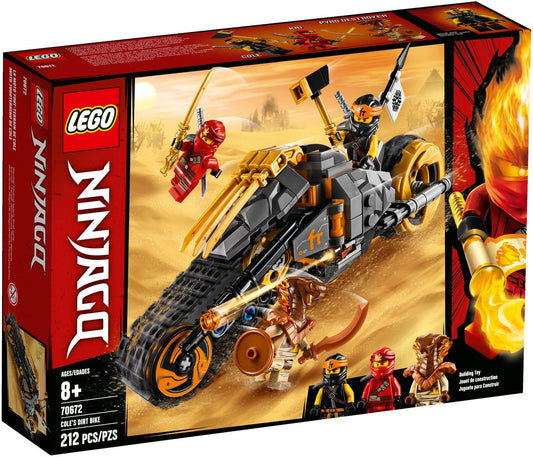 LEGO 70672 Cole's Dirt Bike NINJAGO Set with Ninja Minifigures