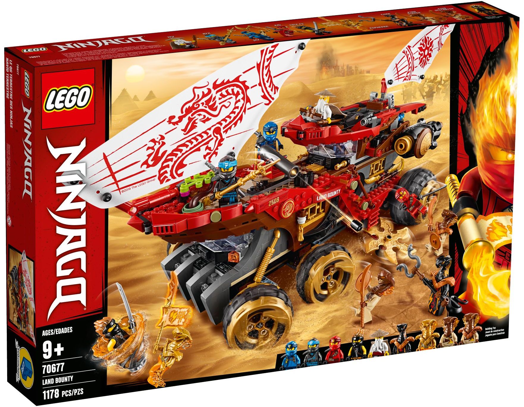 LEGO 70677 Land Bounty Ninja Truck - Mobile HQ with Flyer & Minifigures - SuperSaverAU - view 1