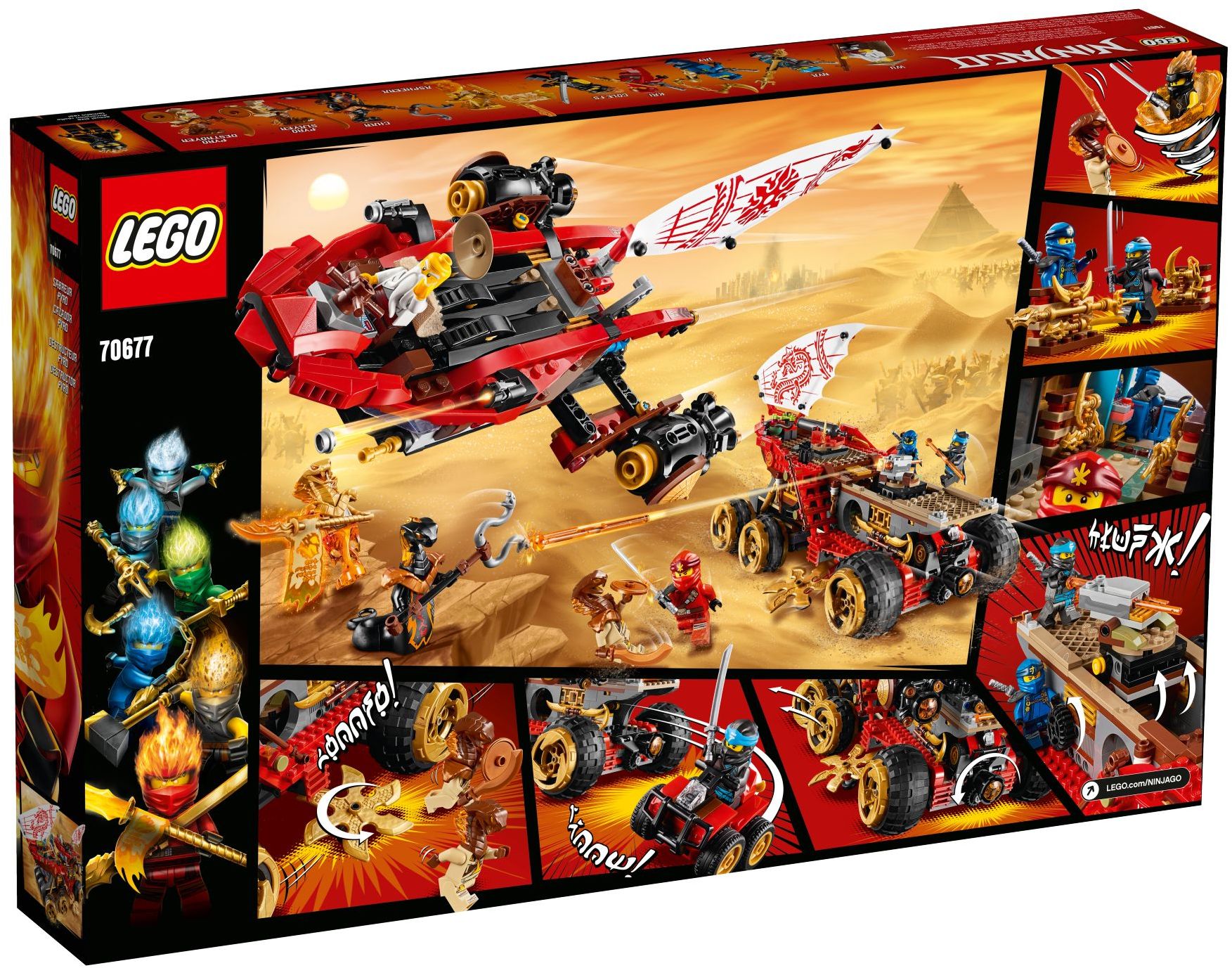 LEGO 70677 Land Bounty Ninja Truck - Mobile HQ with Flyer & Minifigures - SuperSaverAU - view 2