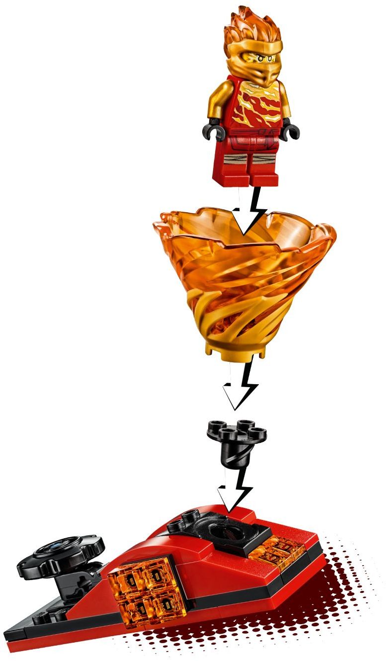 LEGO 70684 Spinjitzu Slam Kai vs. Samurai Ninja Spinner - SuperSaverAU - view 3