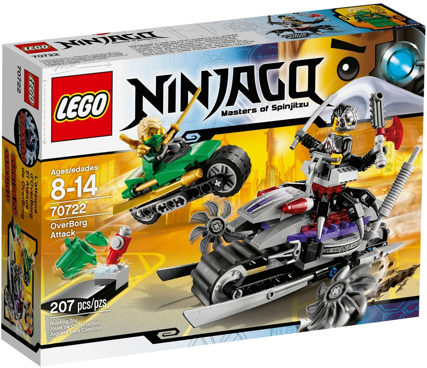 LEGO 70722 OverBorg Attack: Ninja Cycle Chase