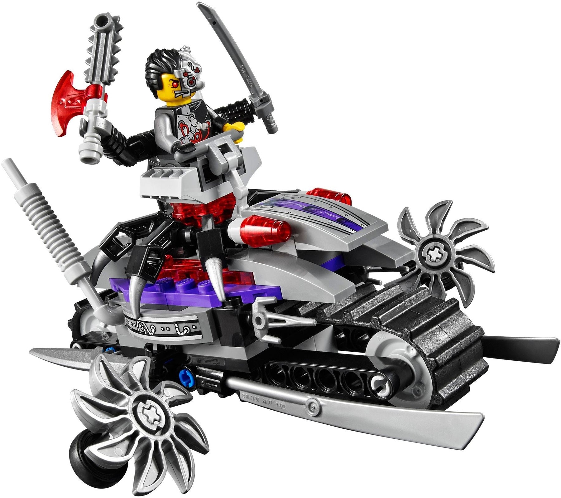 LEGO 70722 OverBorg Attack: Ninja Cycle Chase - SuperSaverAU - view 3