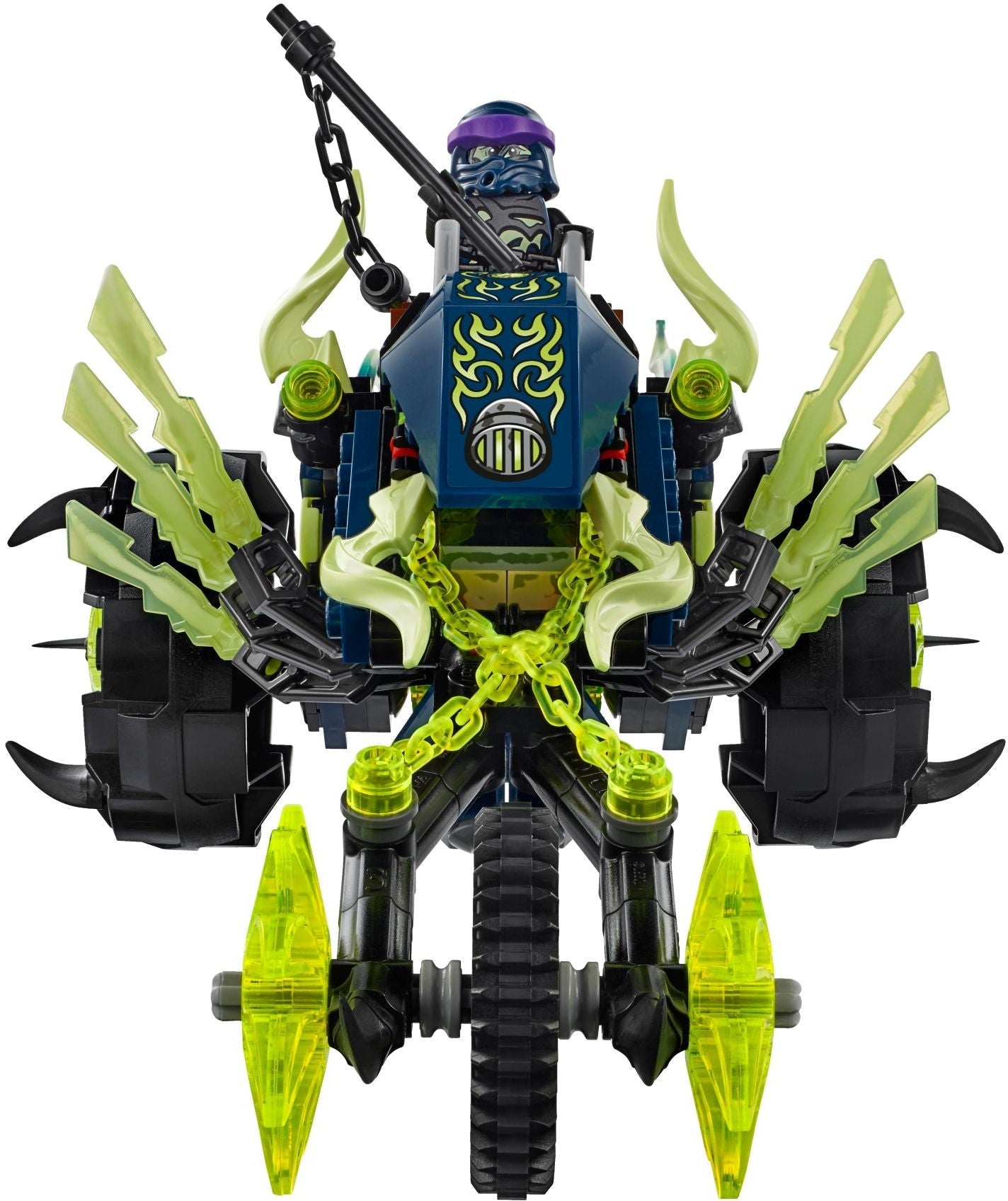 LEGO 70730 Chain Cycle Ambush: Zane vs. Wrayth Aeroblade Battle - SuperSaverAU - view 3