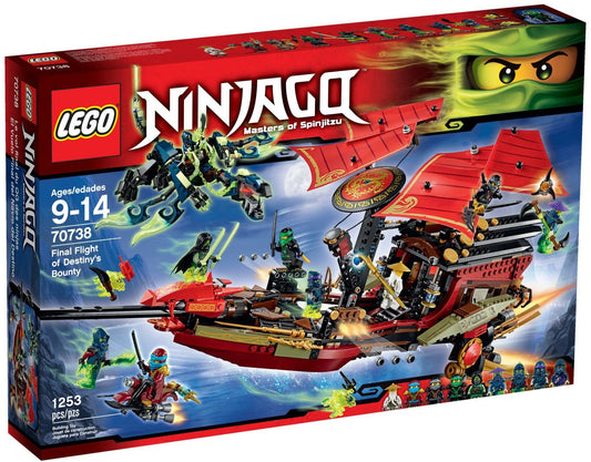 LEGO 70738 NINJAGO Destiny's Bounty Ship - Final Flight vs. Morro