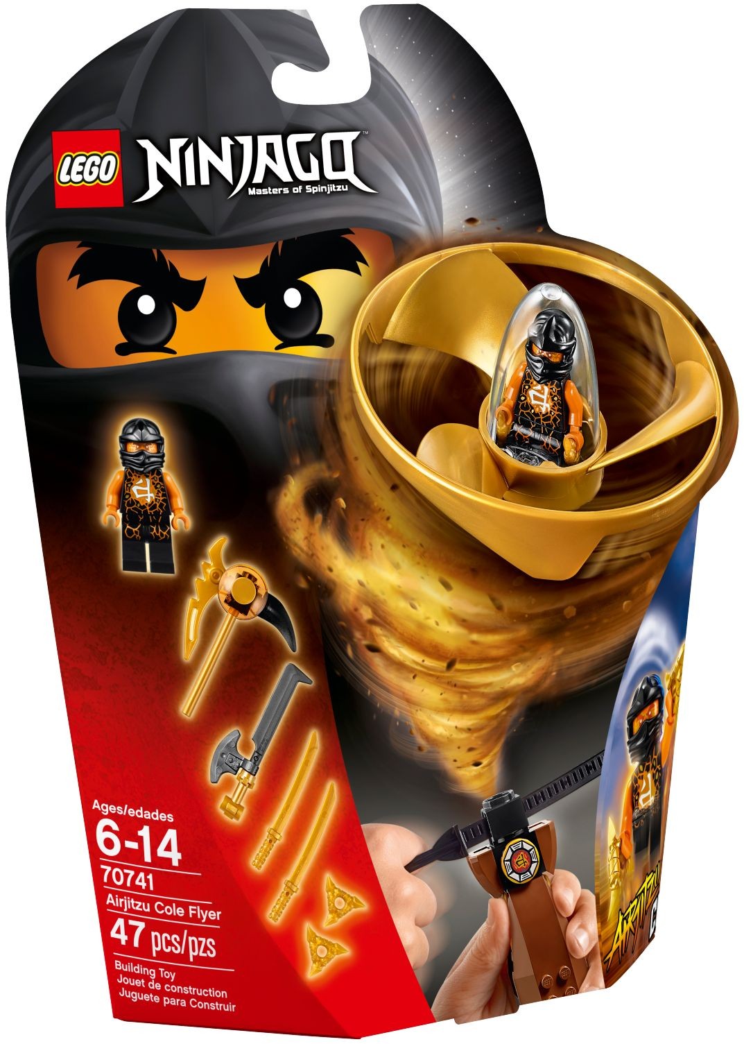 LEGO 70741 Airjitzu Cole Flyer: NINJAGO Spinner Toy - SuperSaverAU - view 1