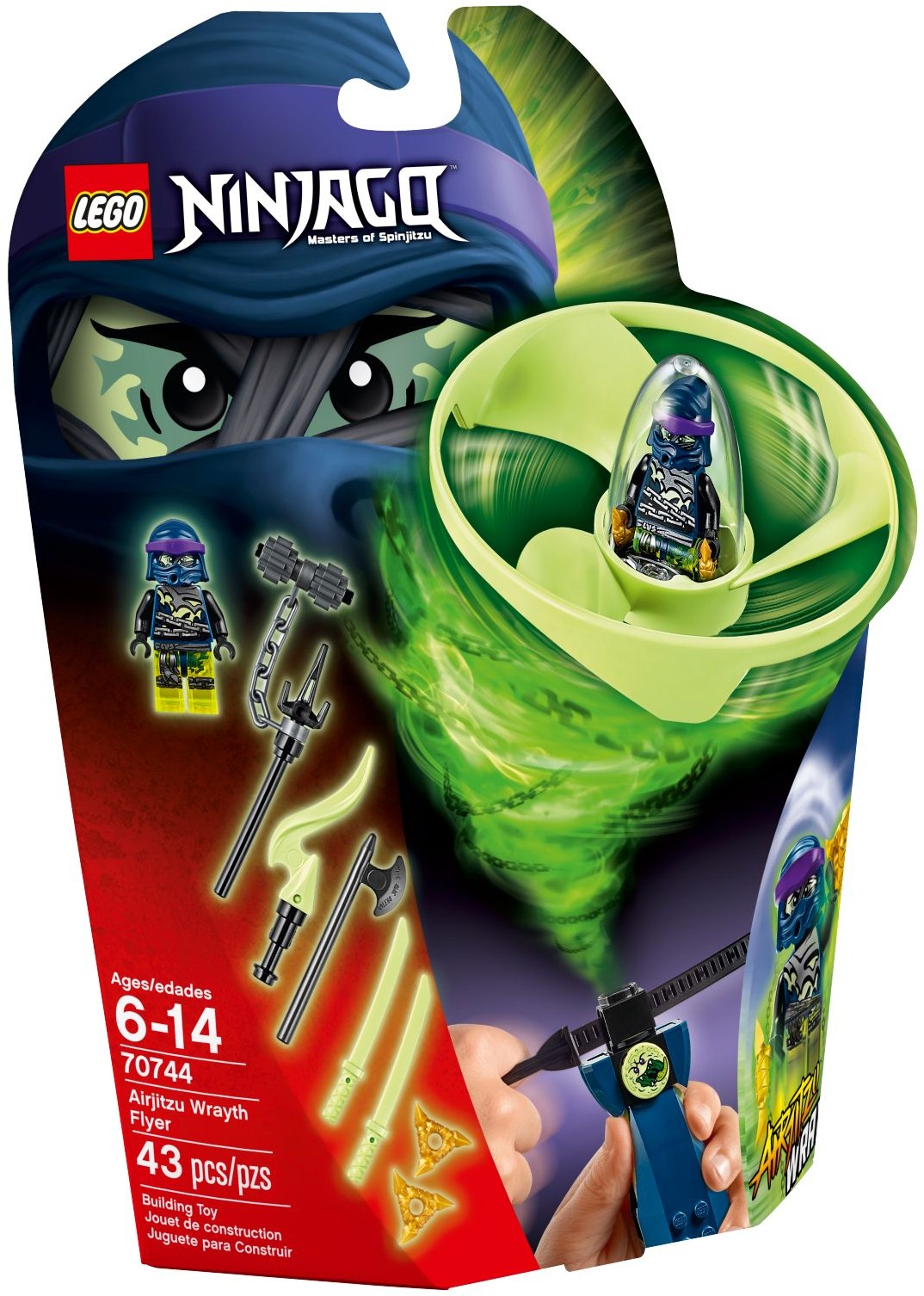 LEGO 70744 Airjitzu Wrayth Flyer: NINJAGO Ghost Warrior Spinner