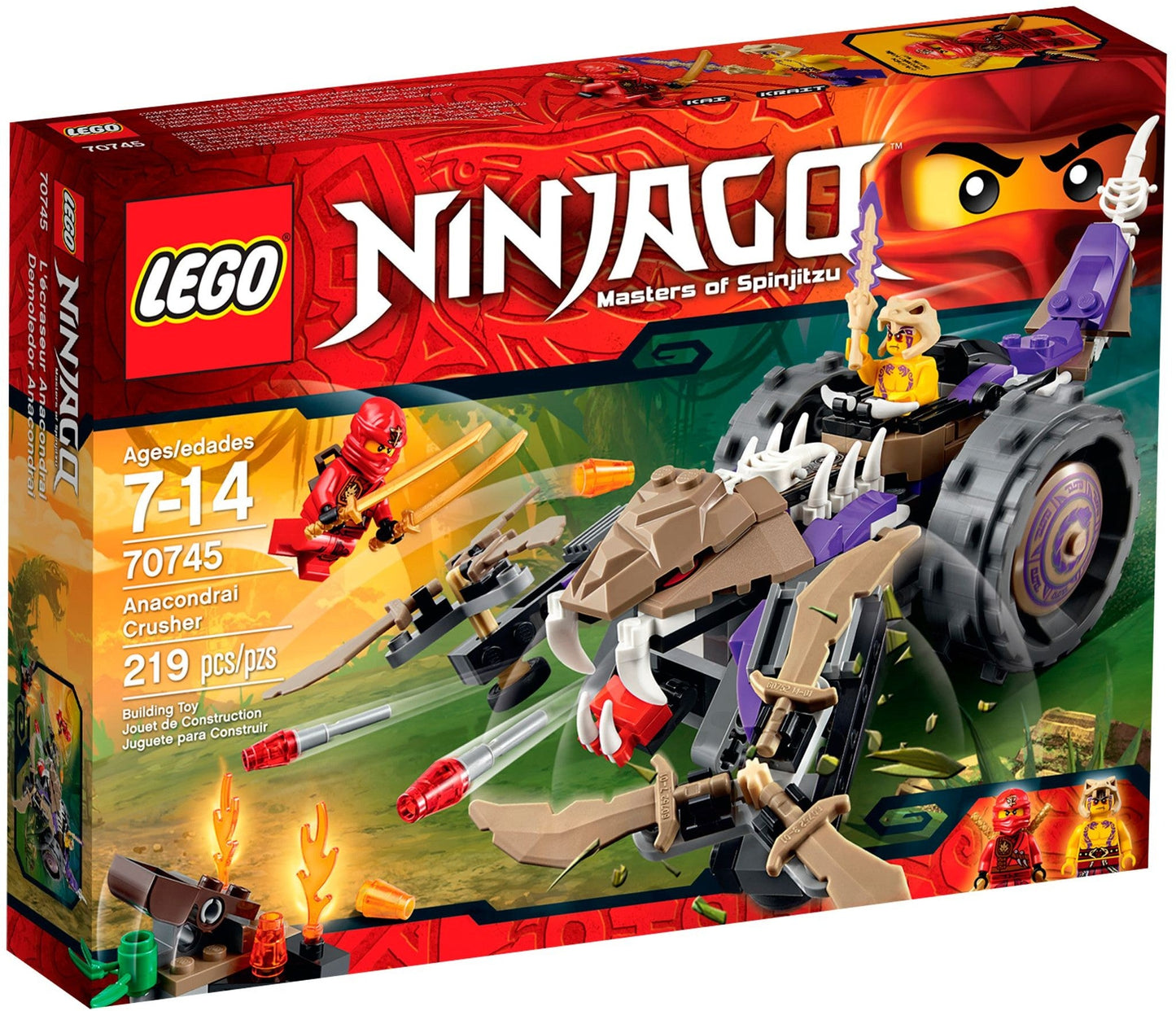LEGO 70745 Anacondrai Crusher - Kai vs. Krait Ninja Battle