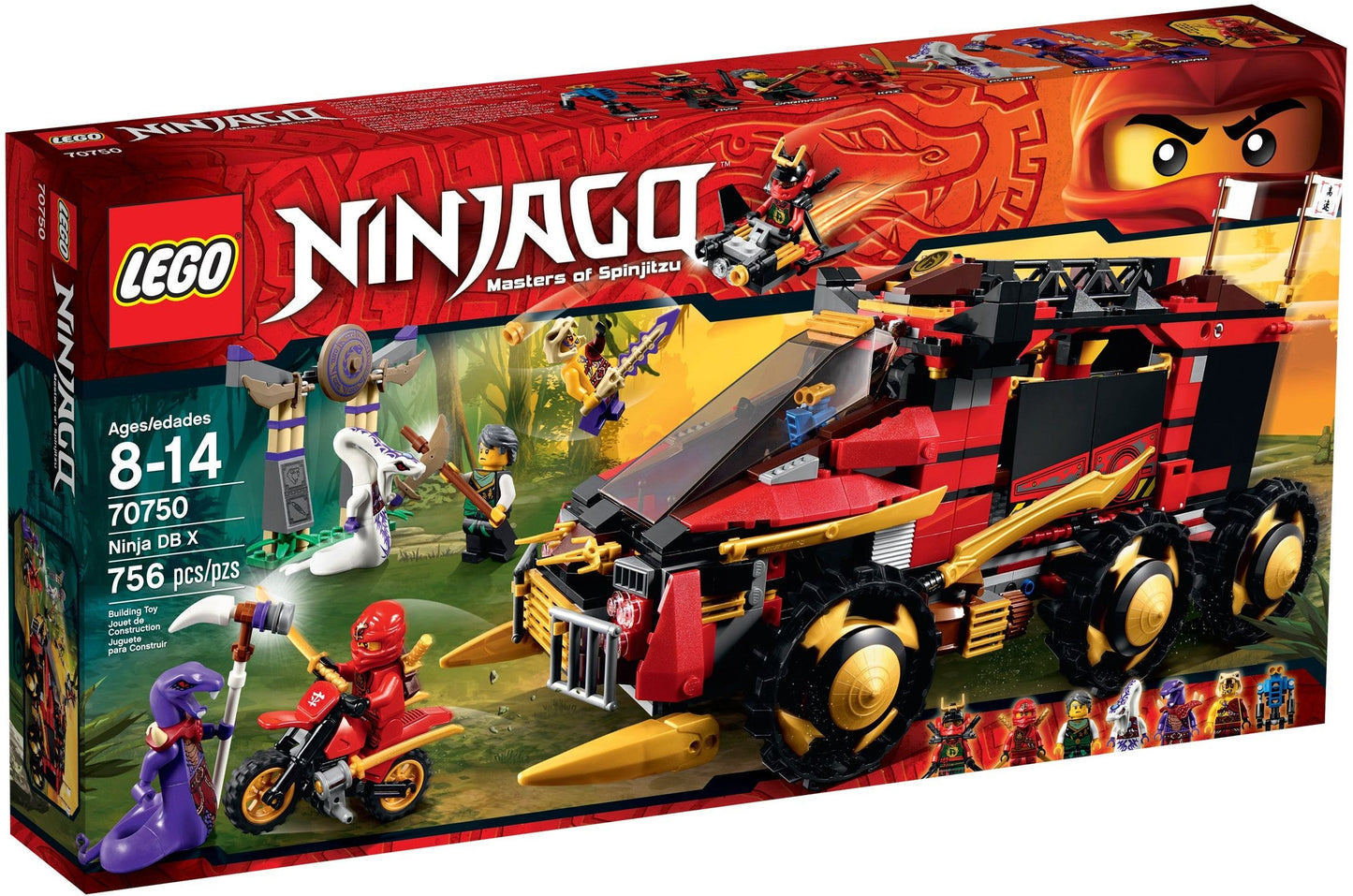 LEGO 70750 Ninja DB X: Battle Pythor & Anacondrai