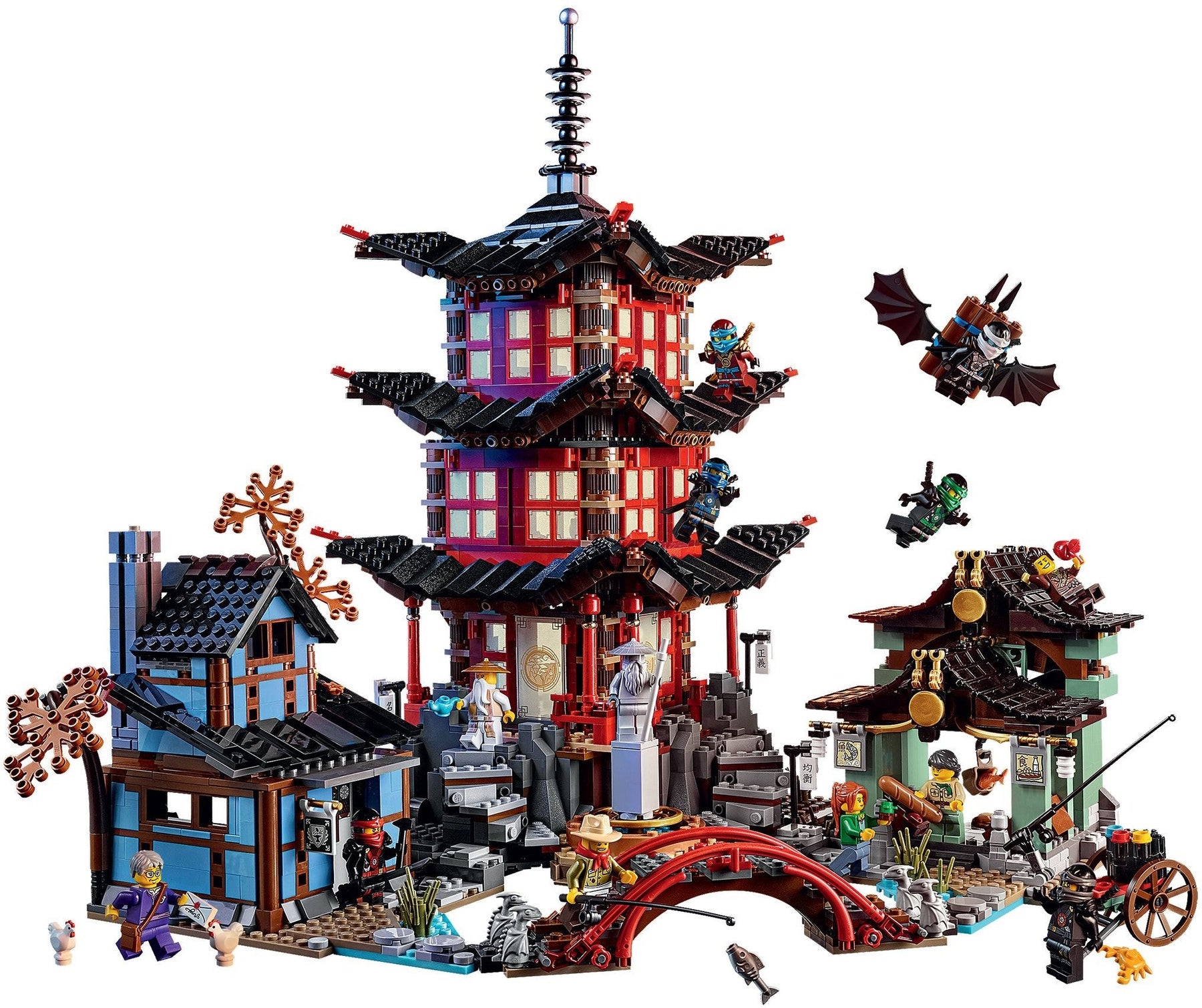 LEGO 70751 Temple of Airjitzu Ninja Village Set - SuperSaverAU - view 2