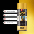 White Knight Super Gold Satin Spray Paint 300g Metallic Indoor Outdoor