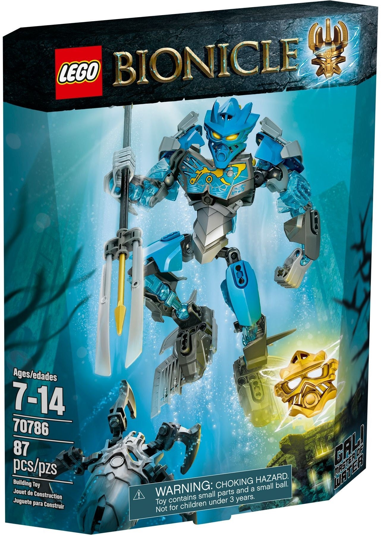 LEGO 70786 Gali – Master of Water BIONICLE Action Figure - SuperSaverAU - view 1