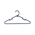 All Set Black Plastic Clothes Hanger 12 Pack - 385mm x 200mm - Anti-Slip Design - SuperSaverAU - view 1