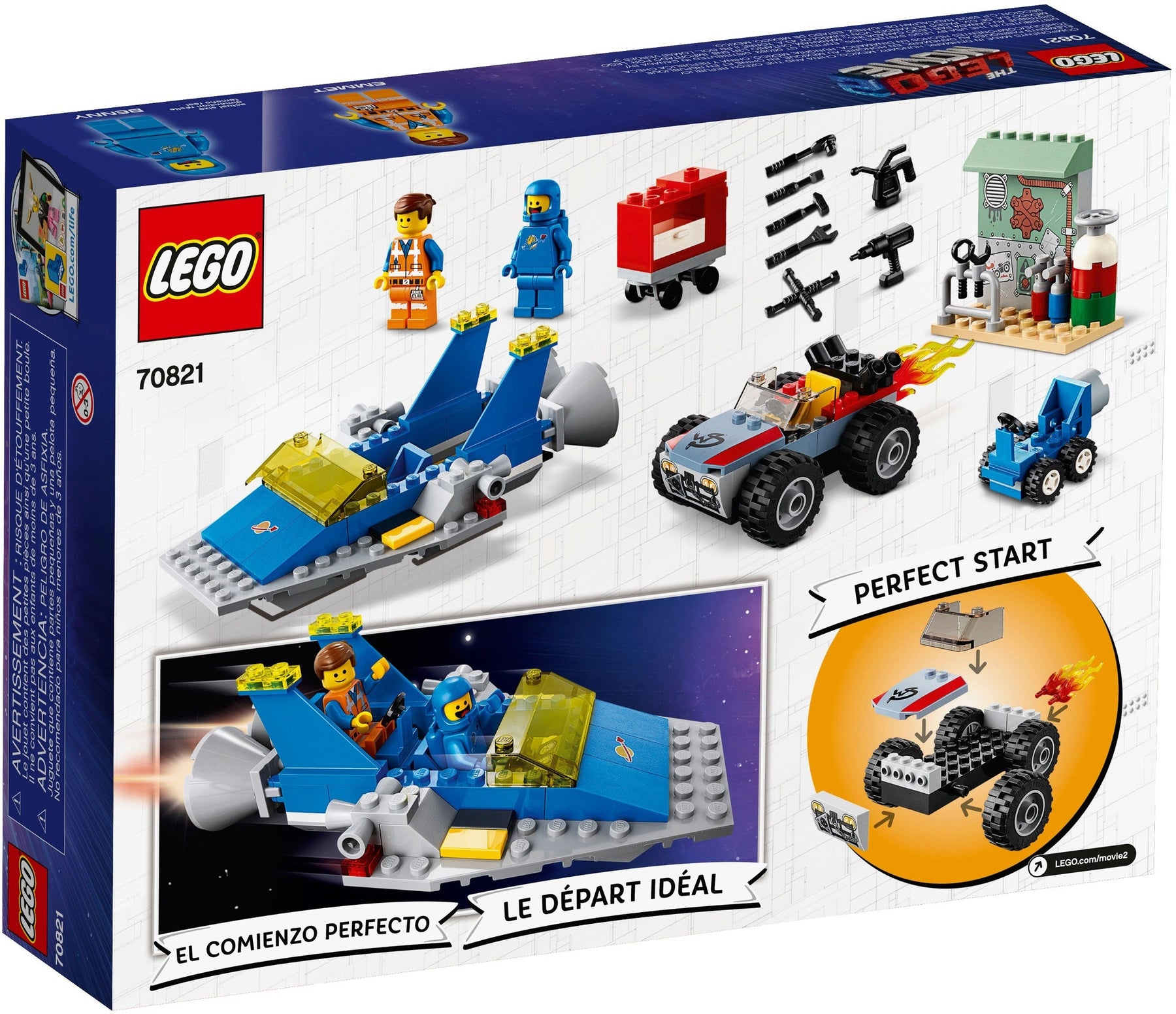 LEGO 70821 Emmet & Benny's Spaceship & Buggy! - SuperSaverAU - view 2