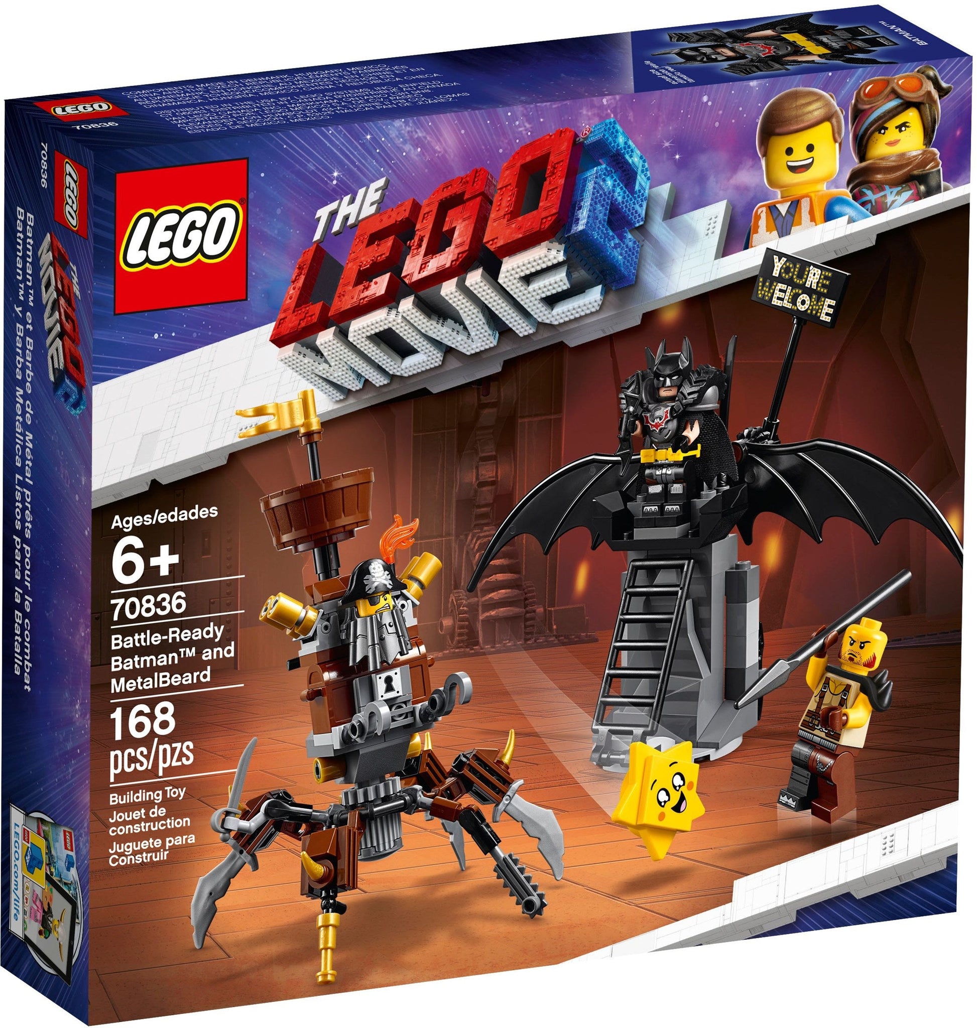 LEGO 70836 The LEGO Movie Battle-Ready Batman and Metalbeard- Auzzi Store