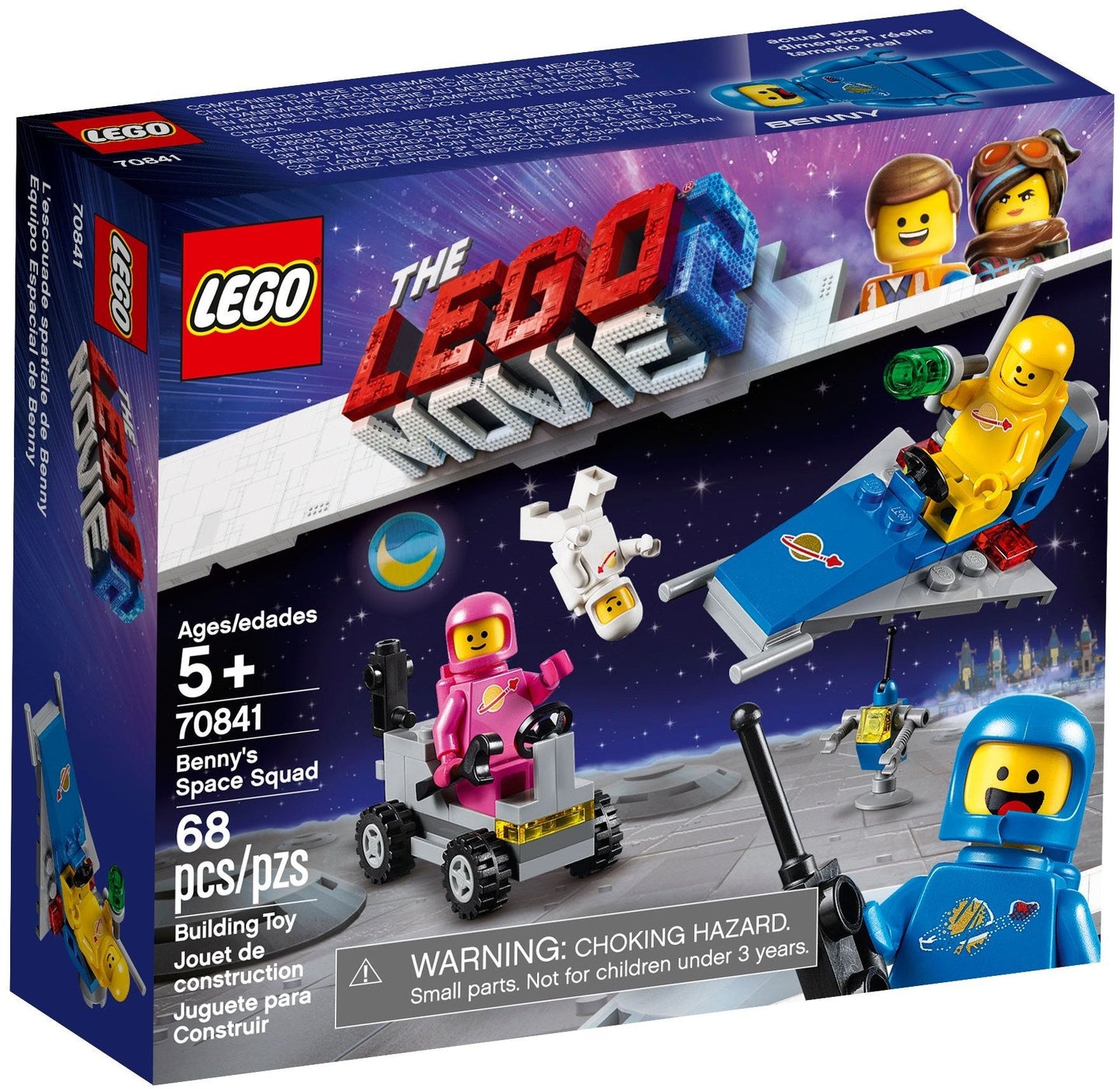 LEGO 70841 Benny's Space Squad Spaceship & Lunar Buggy Playset