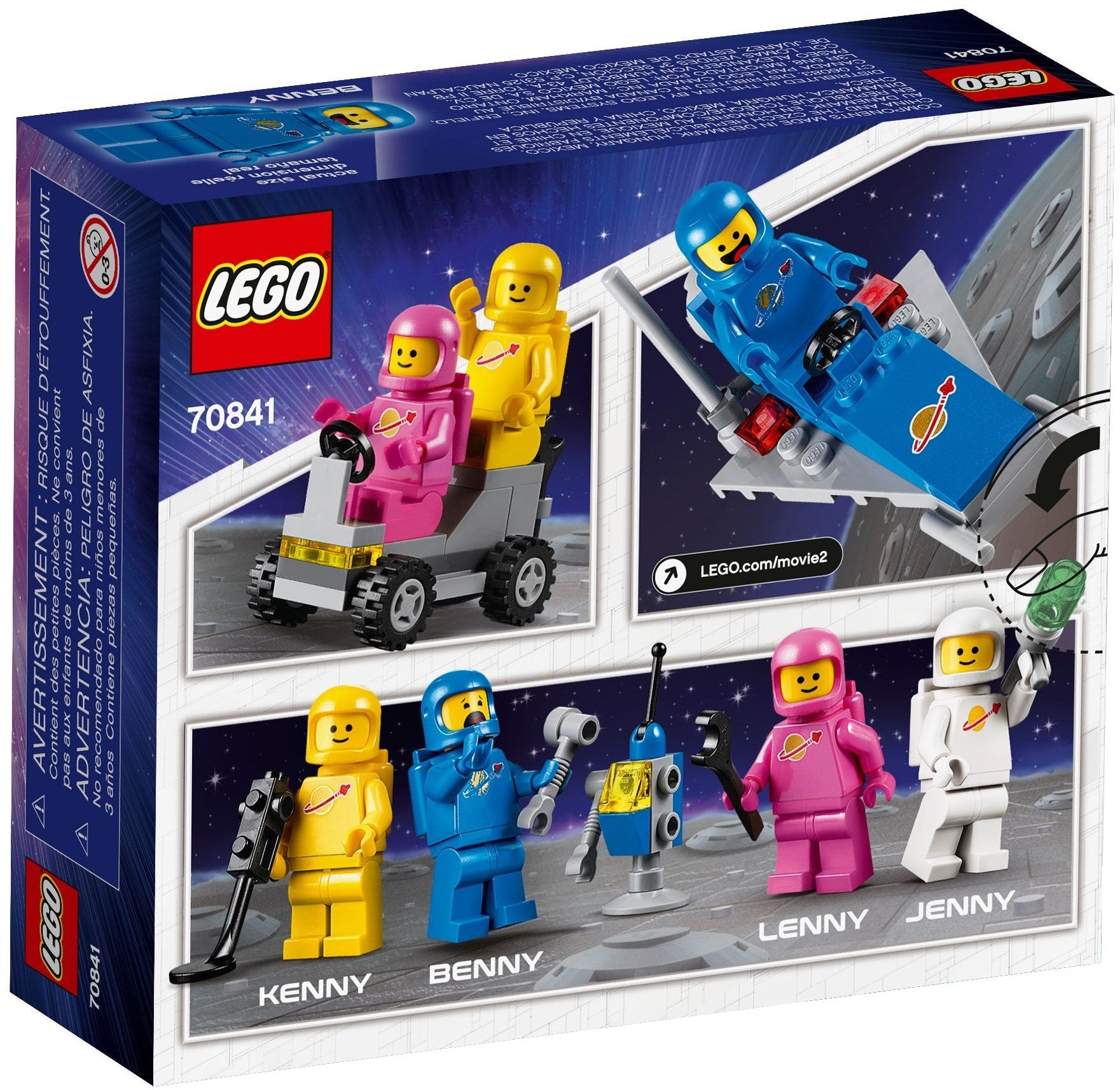 LEGO 70841 Benny's Space Squad Spaceship & Lunar Buggy Playset - SuperSaverAU - view 2