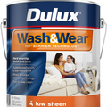 Dulux Vivid White Low Sheen Interior Paint 4L - 179mm x 192mm - Washable - SuperSaverAU - view 1