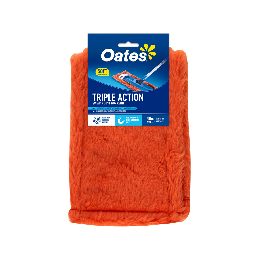 Oates Microfibre Dust Mop Refill 160mm Chemical Free Cleaning - SuperSaverAU - view 1