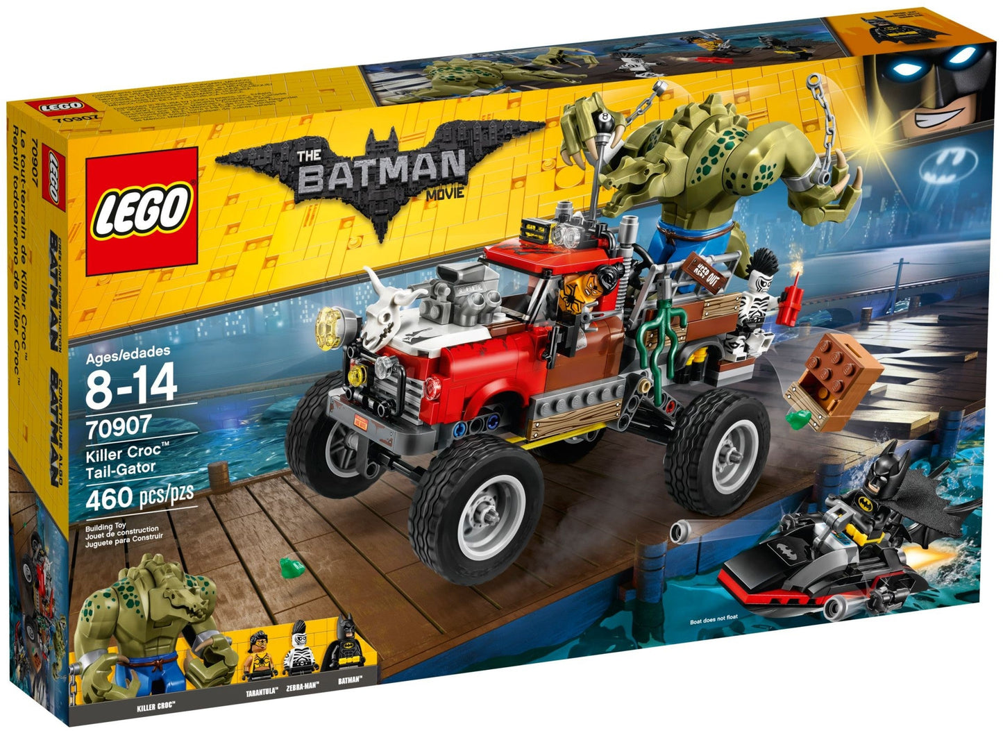 LEGO 70907 Killer Croc Tail-Gator Pursuit Batski