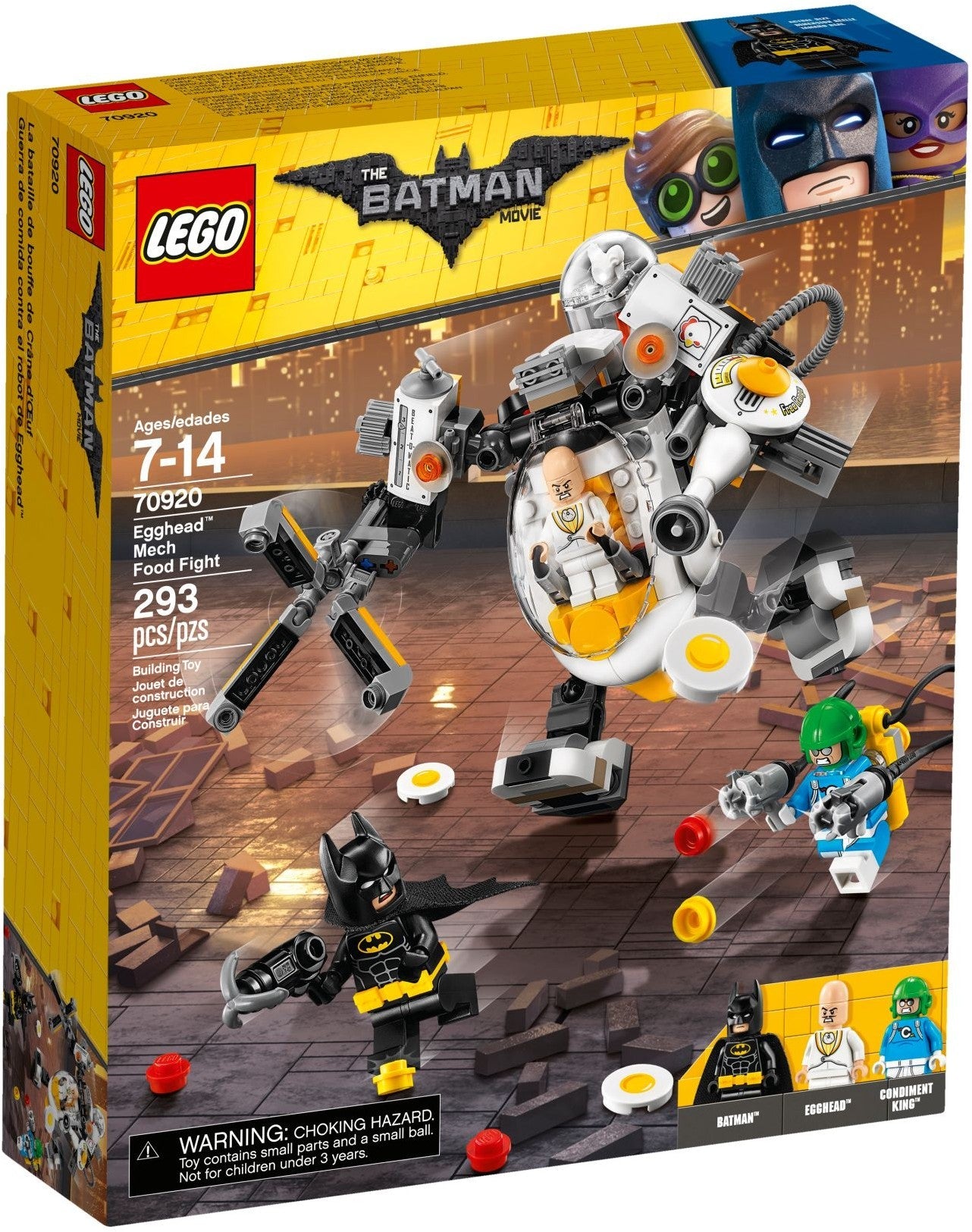 LEGO 70920 Egghead Mech Food Fight: Batman vs. Condiment King
