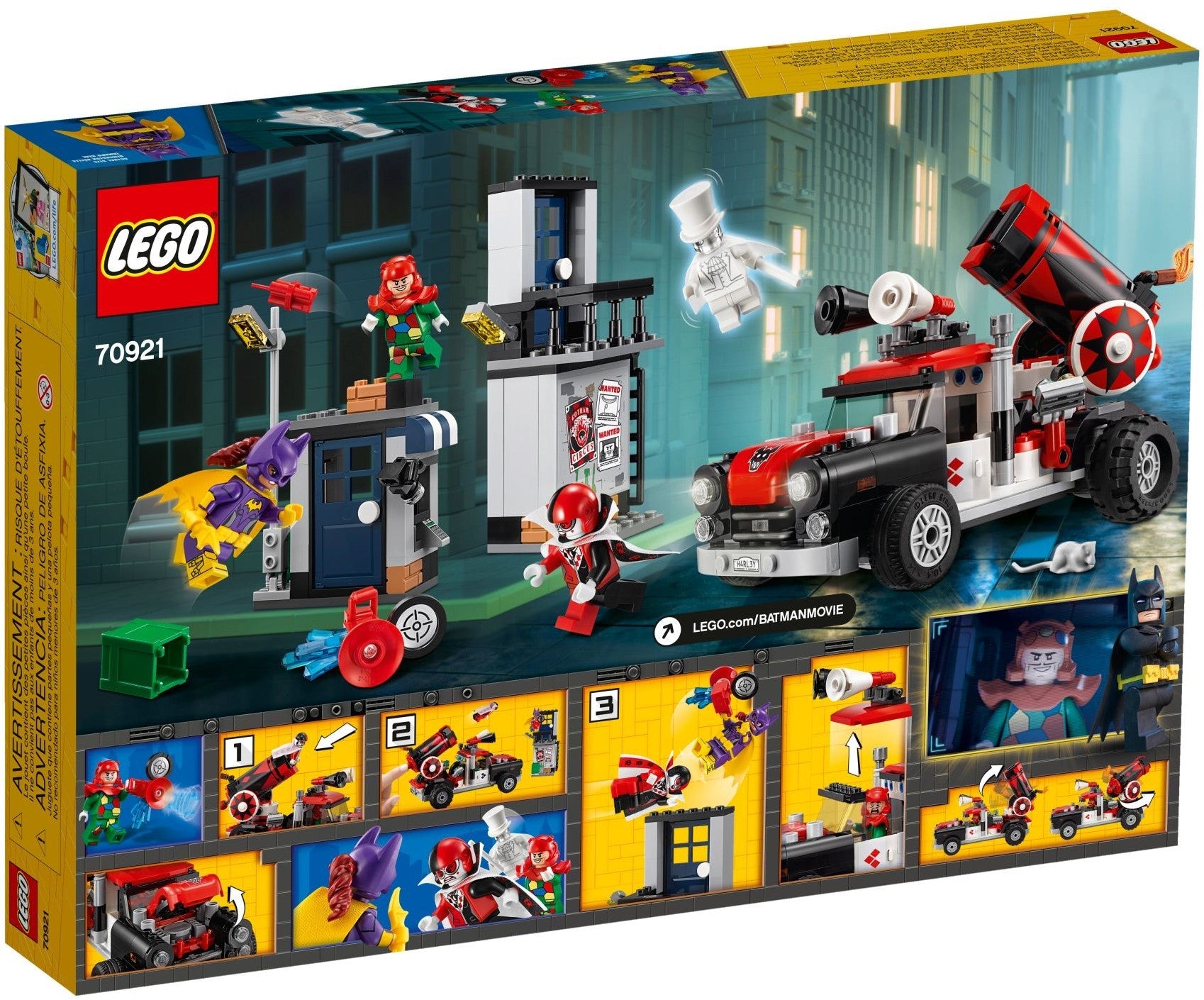 LEGO 70921 Harley Quinn Cannonball Attack Truck Playset - SuperSaverAU - view 2