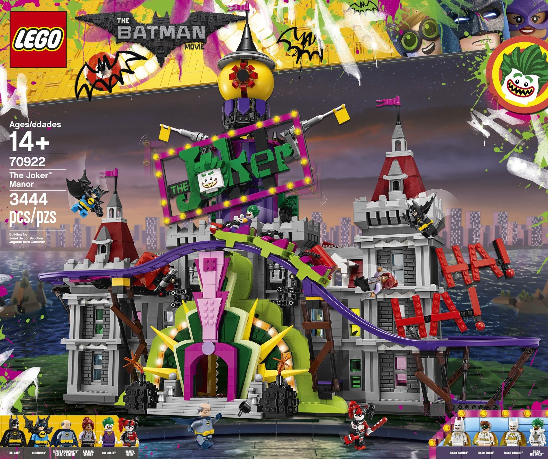 LEGO 70922 Joker Manor: Batman Rollercoaster Funhouse - SuperSaverAU - view 3