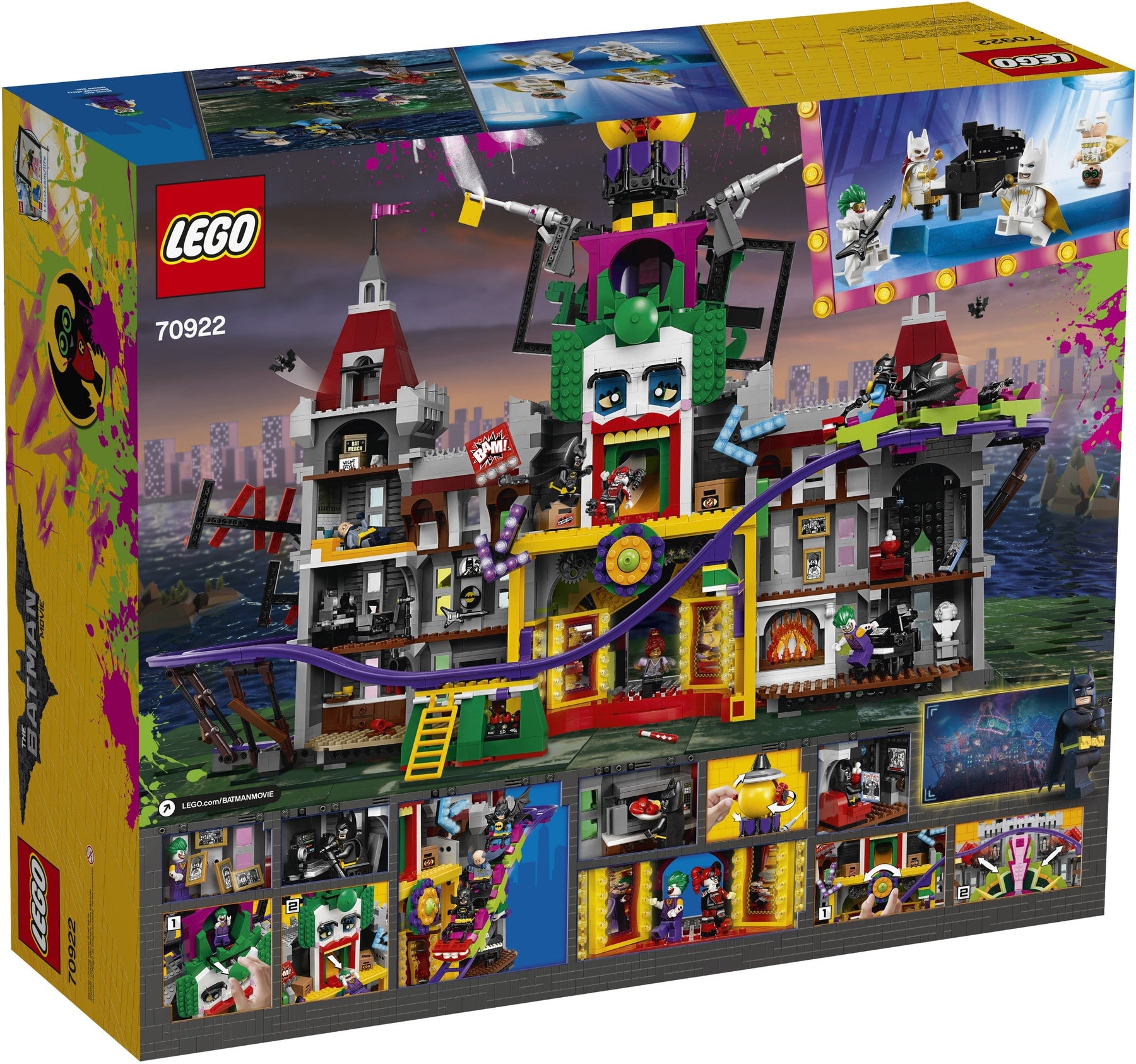 LEGO 70922 Joker Manor: Batman Rollercoaster Funhouse - SuperSaverAU - view 4