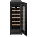 Omega 18 Bottle Single Zone Wine Cabinet - Black, Triple Glazed UV Glass, Built-In or Freestanding - OCW18SB