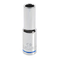 Trojan 12mm Deep Socket 1/2" Drive - Polished Chrome Vanadium - 12 Point - Lifetime Warranty - SuperSaverAU - view 1