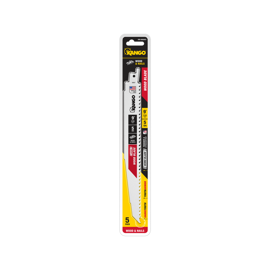 Kango Reciprocating Saw Blade - 9" - Wood - Demo Use - 5 Pack - SuperSaverAU - view 1