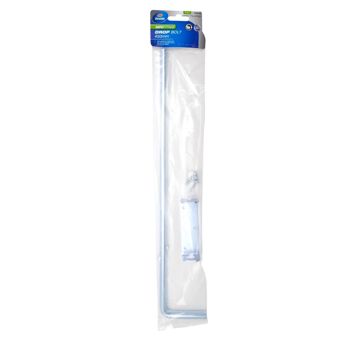 Zenith 450mm Drop Bolt - Zinc Plated Steel - Easy Installation Benefit - SuperSaverAU - view 1
