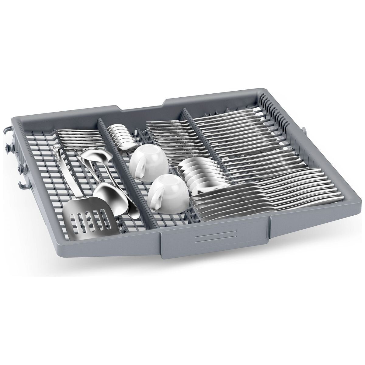 Bosch Series 4 60cm Freestanding Dishwasher - 14 Place Settings, Black Inox, VarioDrawer - SMS4HVB01A