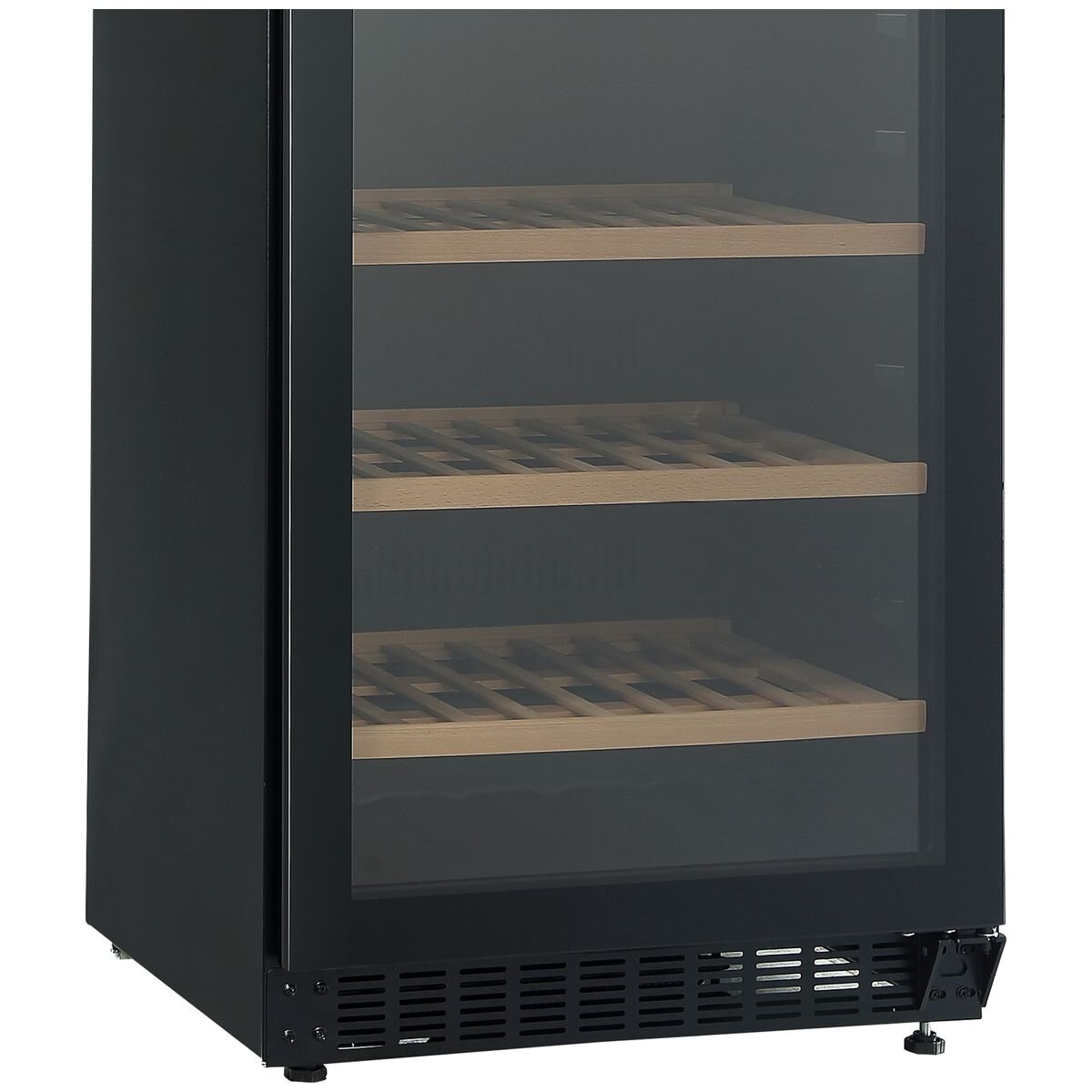 Cantina 116 Bottle Single Zone Wine Cabinet - Black - Display Shelves - CCWIS116B