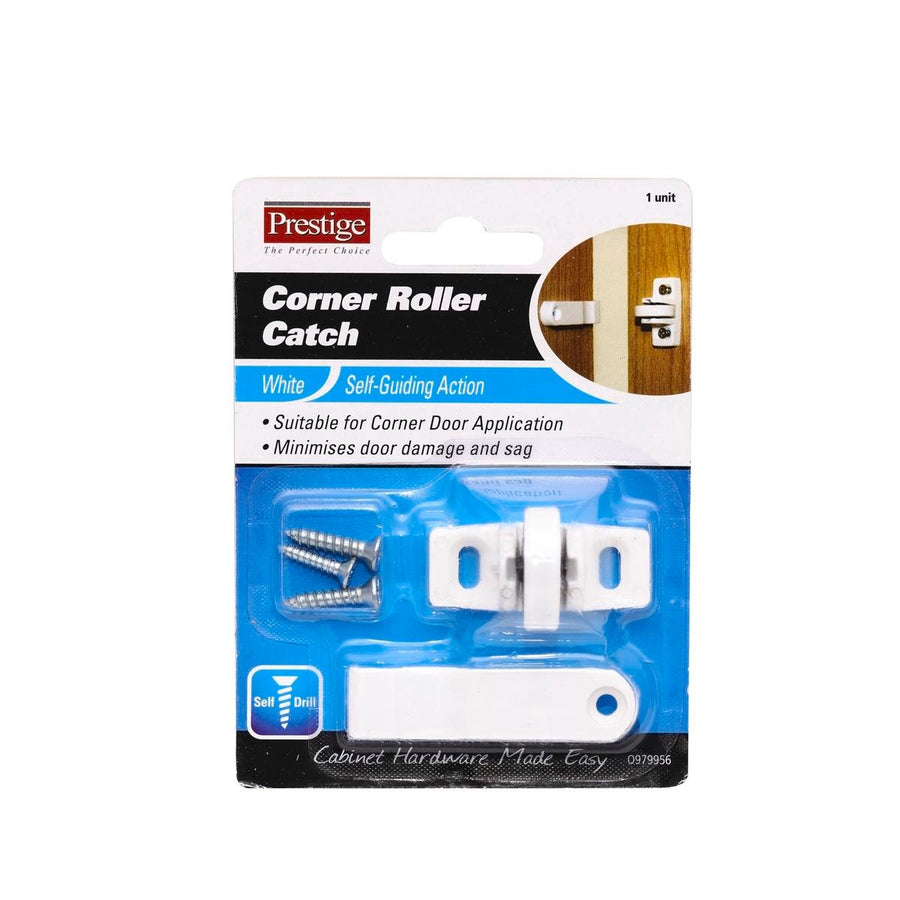 Prestige Corner Roller Catch - 23.7mm - Plastic - Self-Guiding - SuperSaverAU - view 1