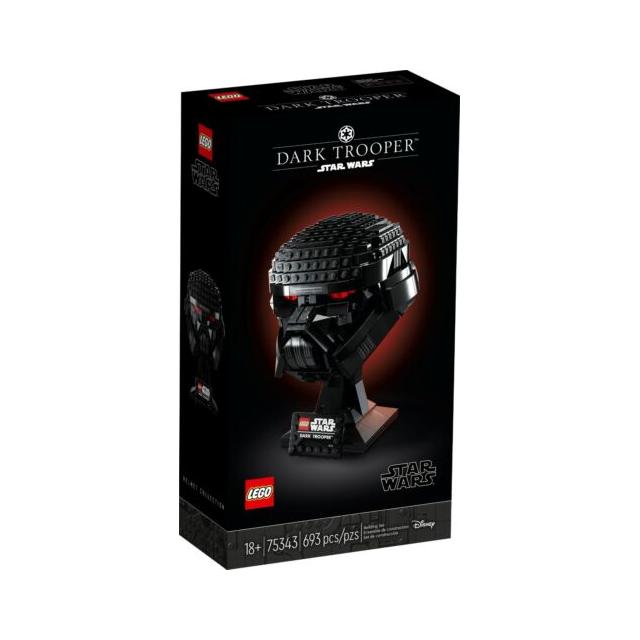 LEGO Star Wars 75343 Dark Trooper Helmet The Mandalorian Set 18+ - SuperSaverAU - view 1