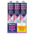 Selleys White Waterproof Silicone Sealant 300g 3 Pack Mould Resistant - SuperSaverAU - view 1
