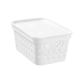 Boxsweden Kept Storage Basket - Small 26x17.5x12.5cm - White - Stackable - SuperSaverAU - view 3