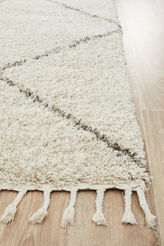 Rug Culture Saffron Large Rug 290x200cm - Natural Polypropylene, Jute Weft Backing - SAF22NAT290X200