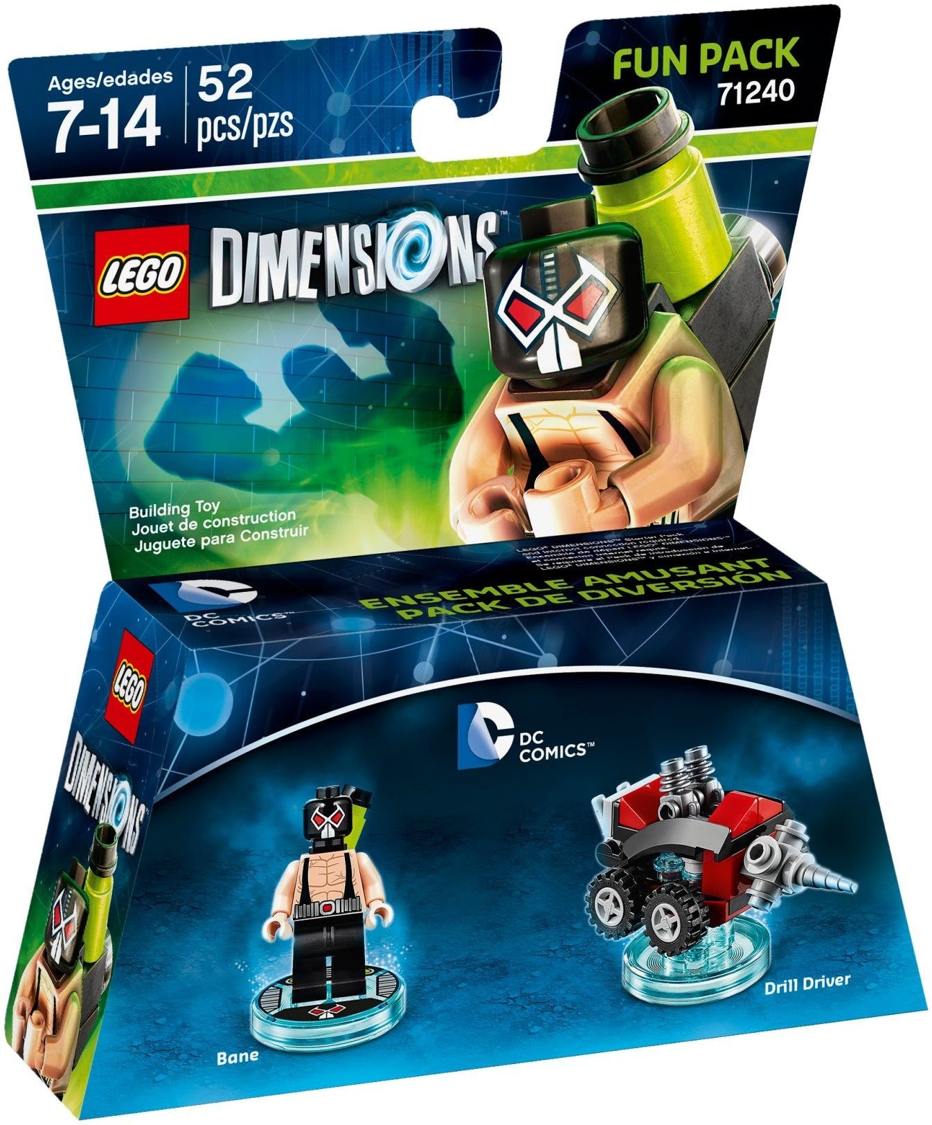 LEGO 71240 Bane™ Fun Pack - DC Comics™ Villain & Drill Driver
