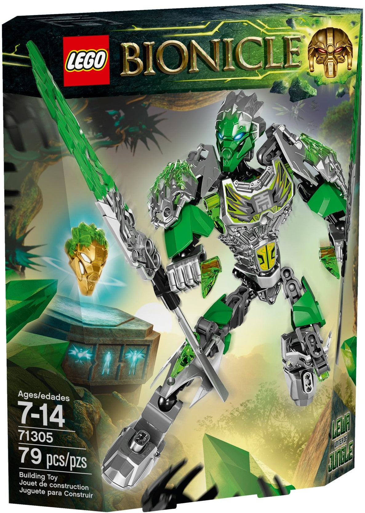 LEGO 71305 Lewa Uniter of Jungle BIONICLE Figure - SuperSaverAU - view 1