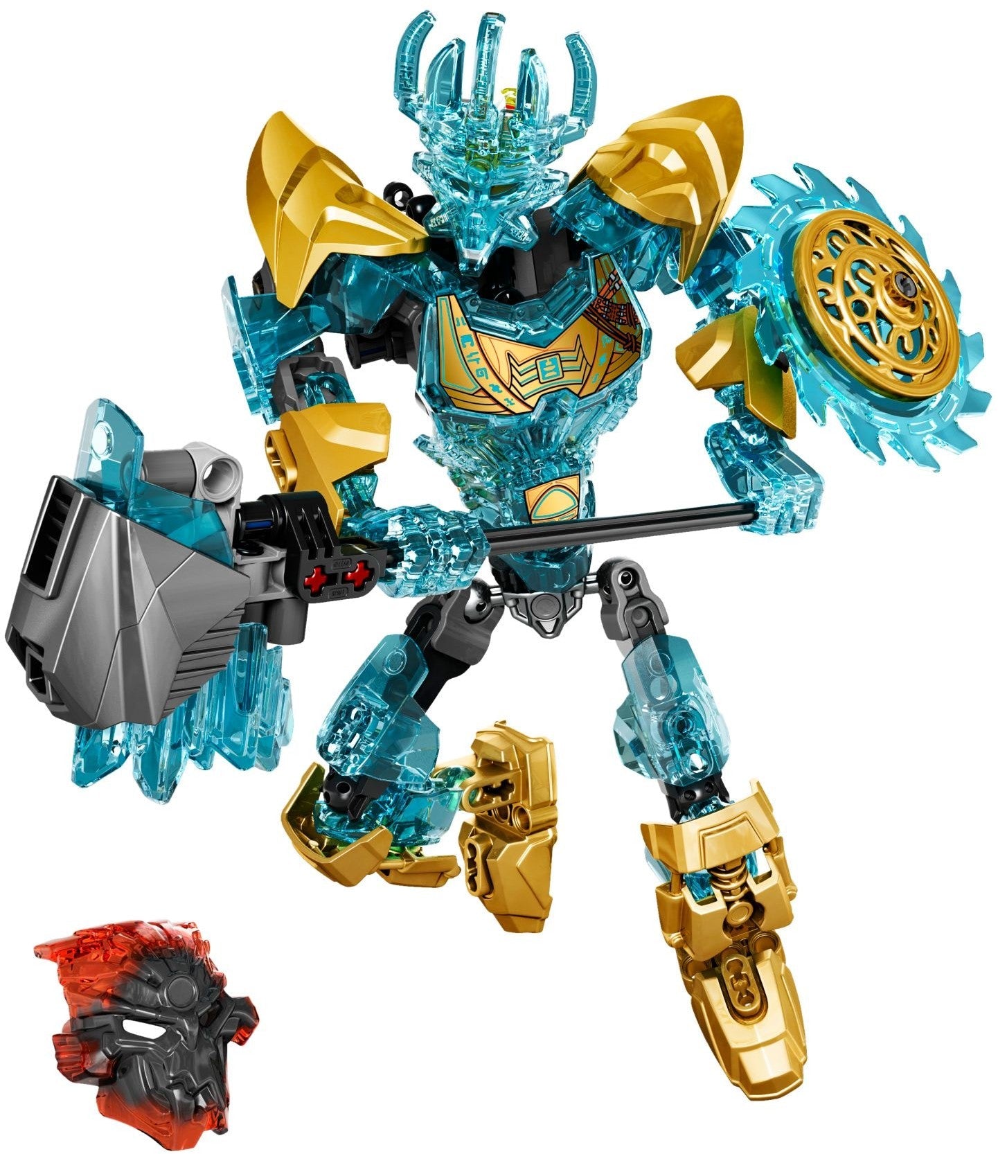 LEGO 71312 Ekimu the Mask Maker: Bionicle Hero with Crystal Hammer - SuperSaverAU - view 4
